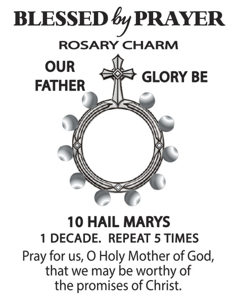Blessed by Prayer Rosary Charms