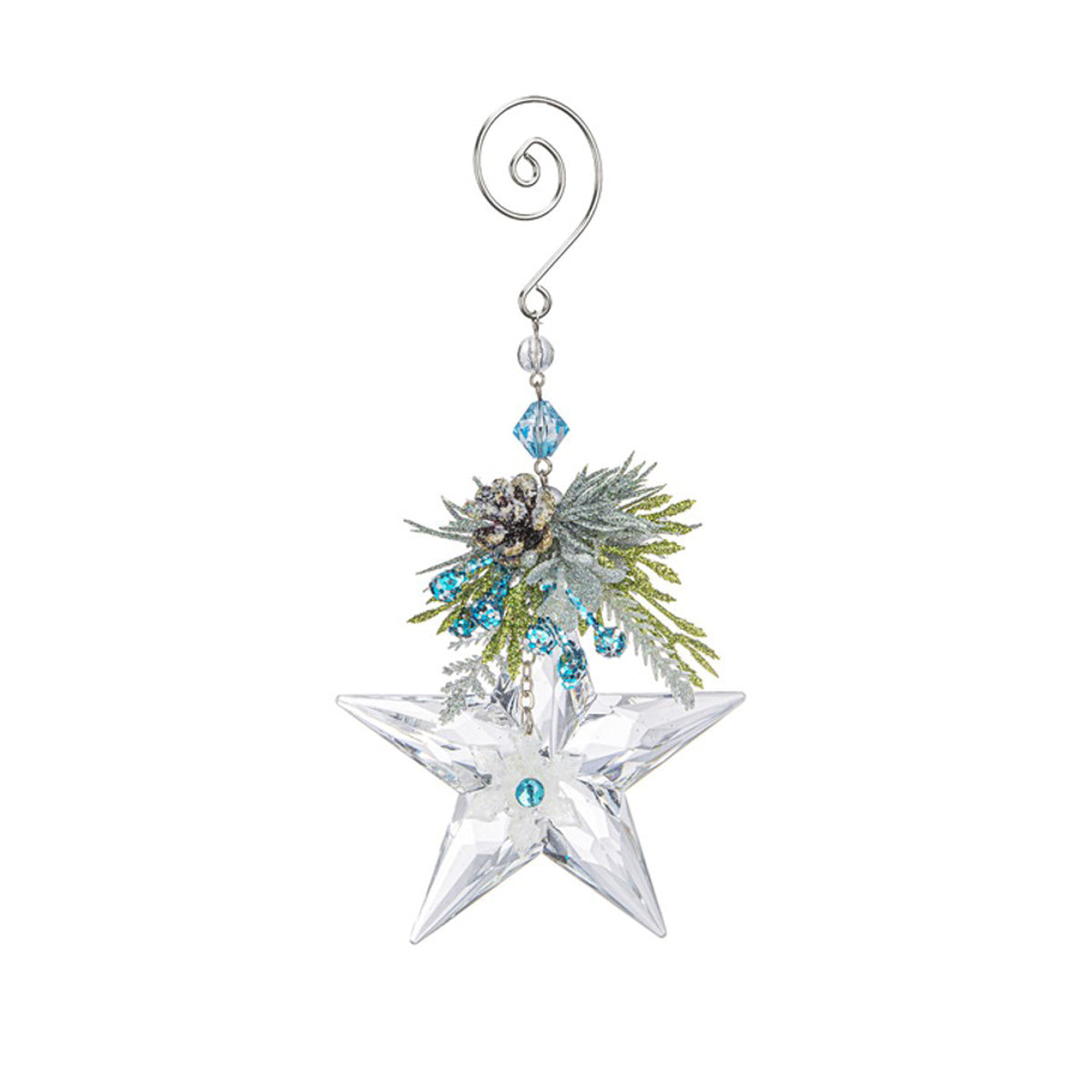 Kissing Krystals Winter Ice Star Ornament
