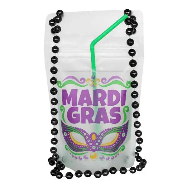 Mardi Gras Wearable Drink Pouch