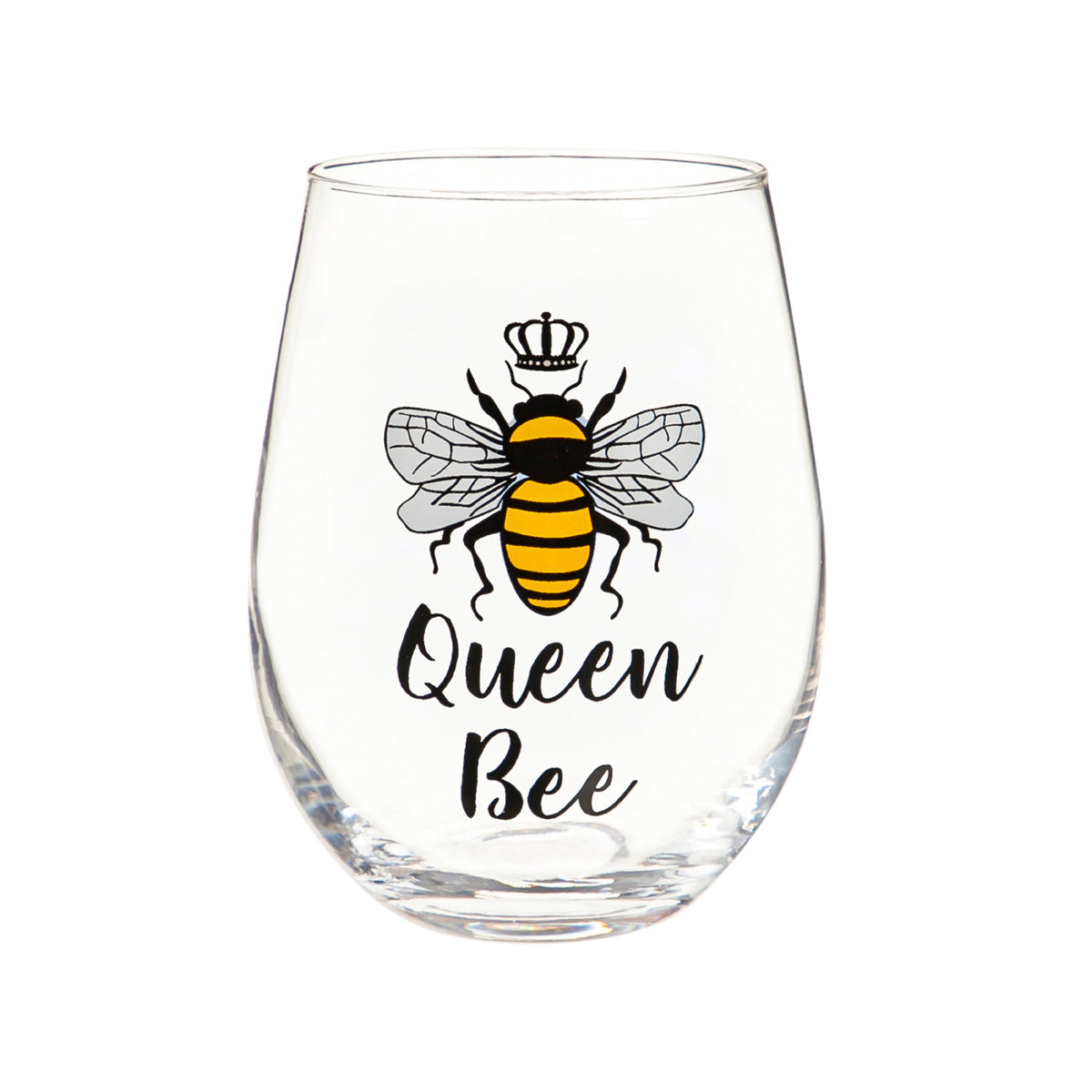 Stemless Glass with Crown Stopper, Queen Bee, Gift Set