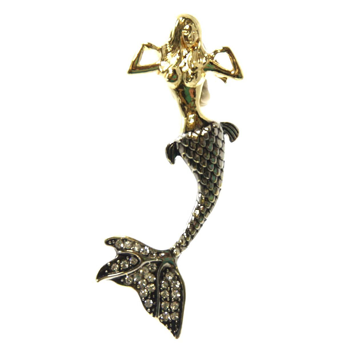 Mermaid Pendant, Silver Necklace