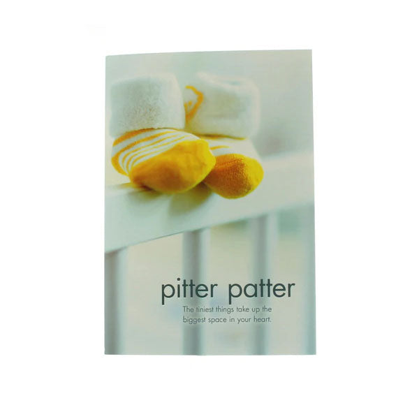 New Baby Card : pitter patter