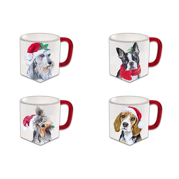 Geometric Shaped Dog Coffee Cups