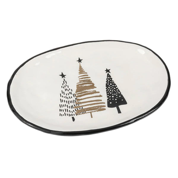 Oval Christmas Tree Platter (SM)