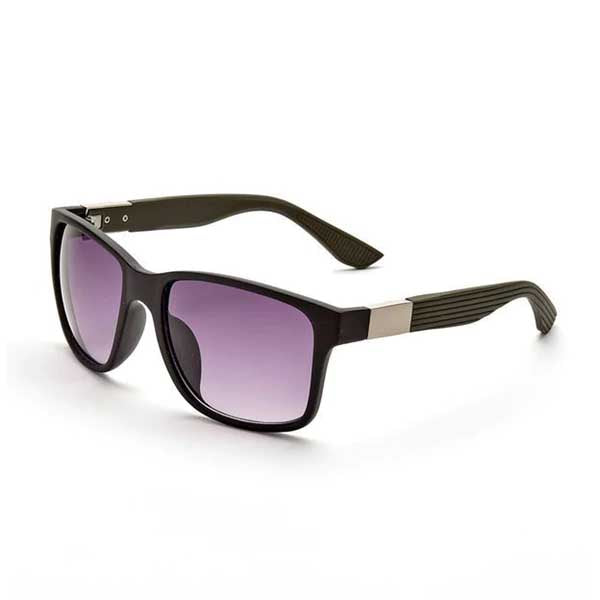 Ombre Black Sunglasses with Silver Bar