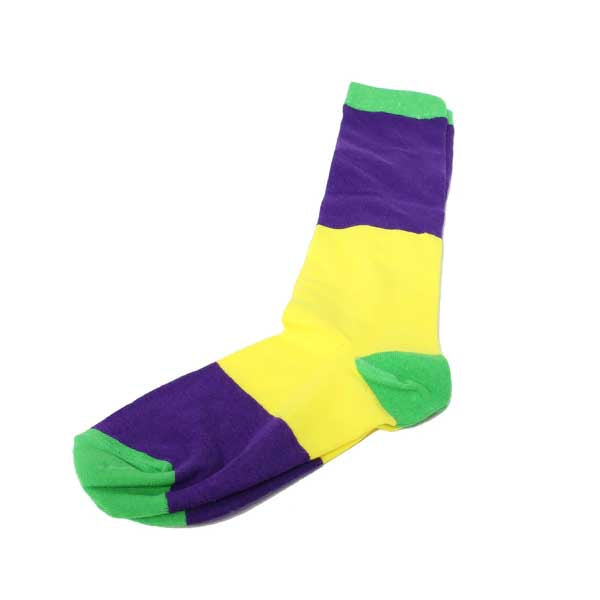 Mardi Gras Wide Stripe Knee socks
