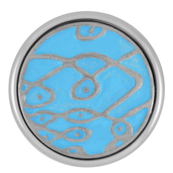 Ginger Snaps Painted Design - Light Sea Blue Snap
