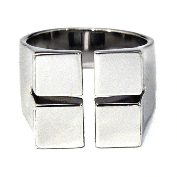 Sterling Silver Ring  Cube Size 10.5