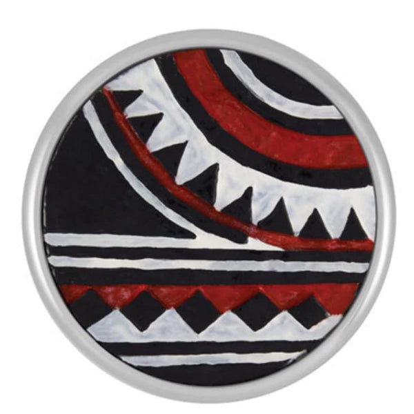 Ginger Snaps Painted Design - Red/Black Snap