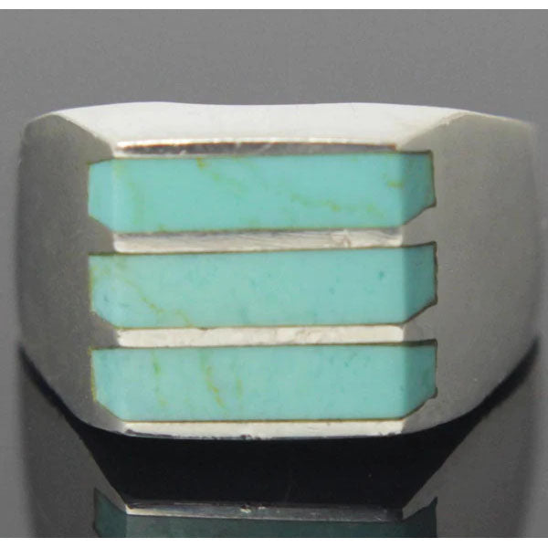 Sterling Silver Turquoise Ring Size 9.5