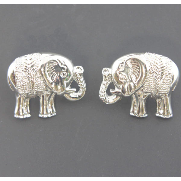 Elephant Earrings Silver