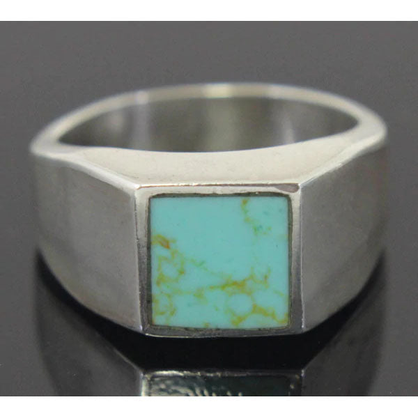 Sterling Silver Turquoise Ring Size 11