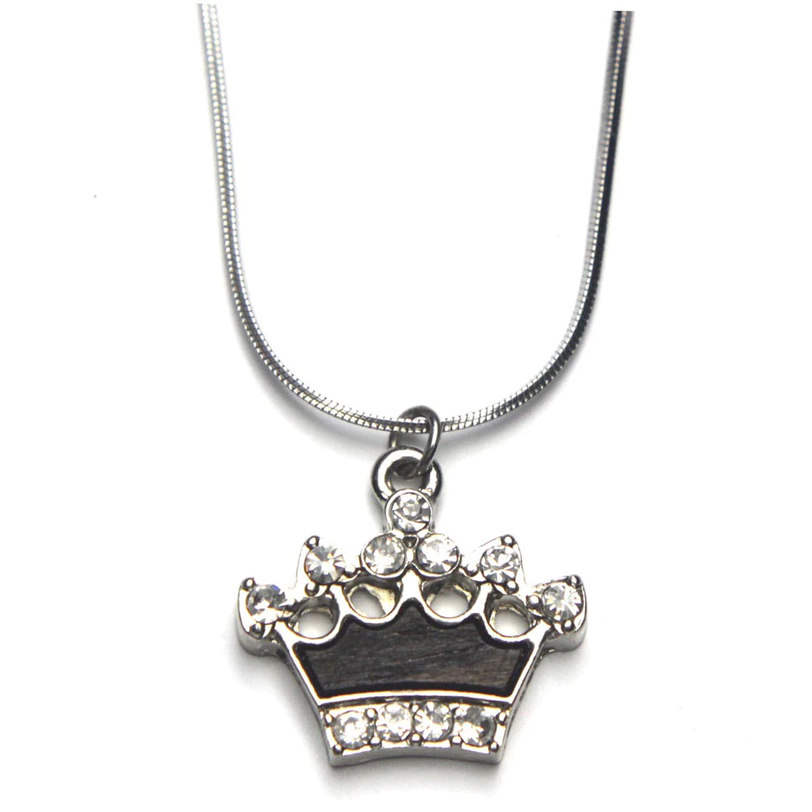 Crown Necklace Silver